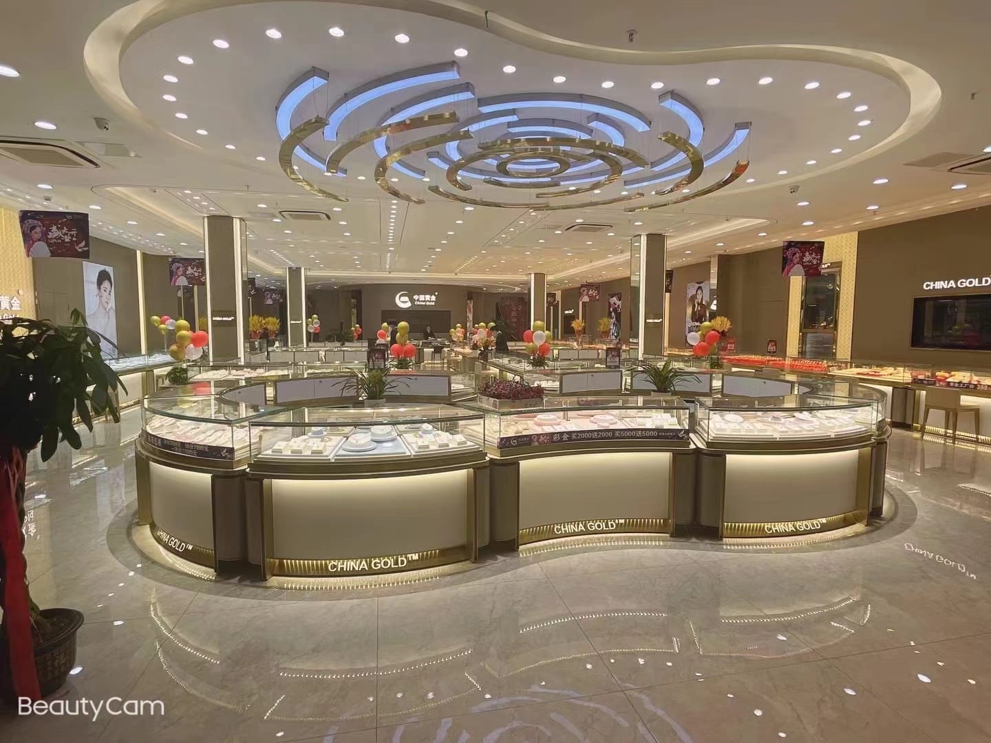 南昌市胜利路步行街中国黄金店铺珠宝照明案例