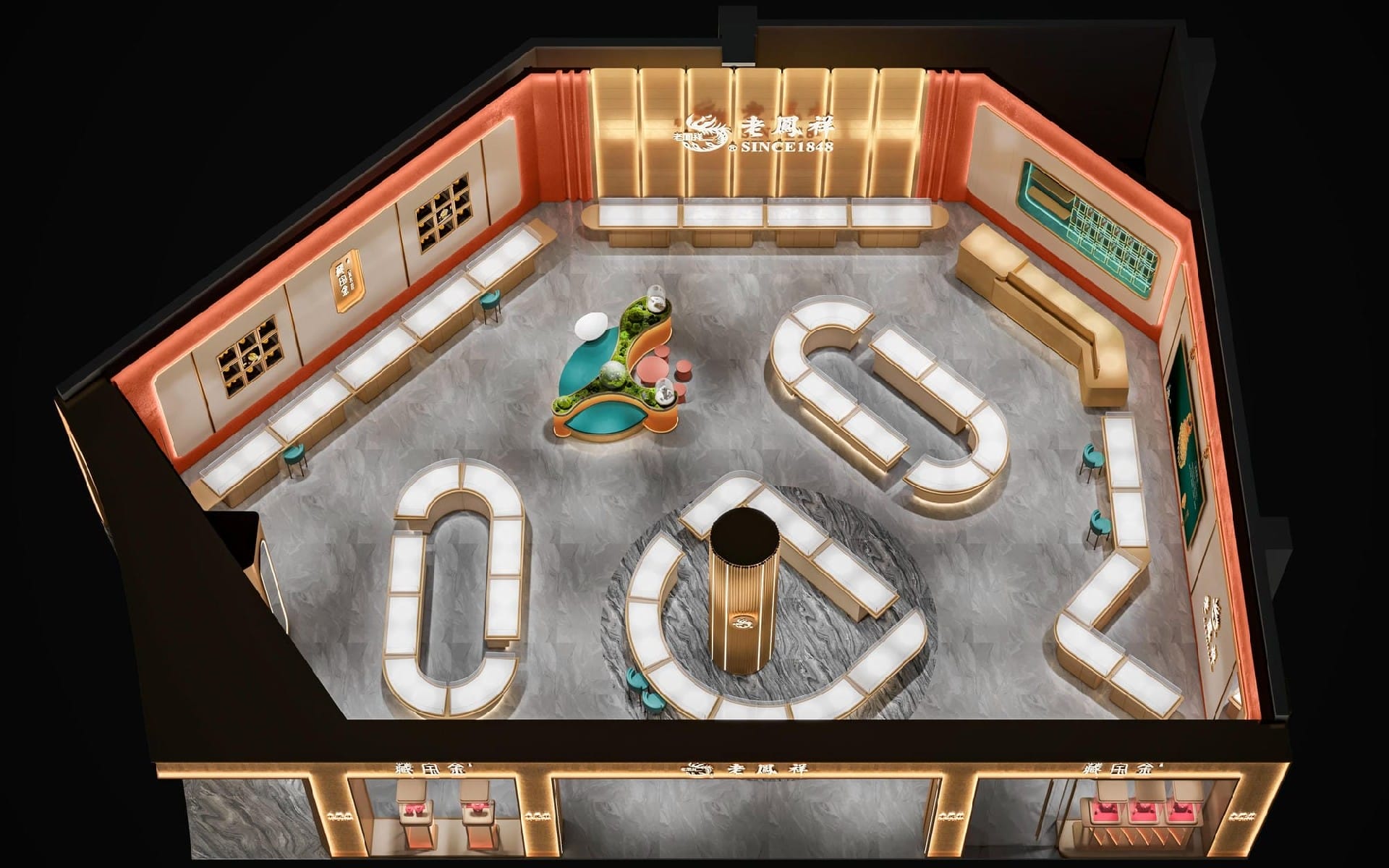 平遥老凤祥珠宝照明案例