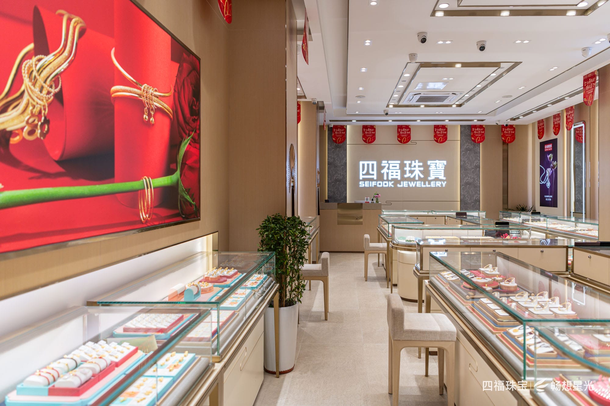 合肥肥东四福珠宝照明案例